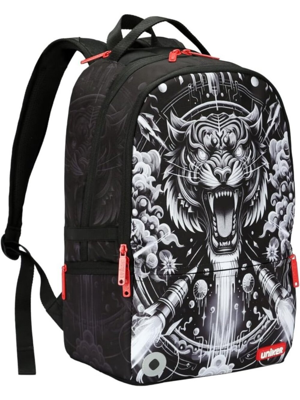 Stylish Water-Resistant Travel Laptop Backpack for 15.6" - Graffiti Design, Work